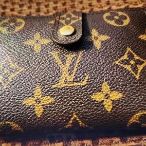 Louis Vuitton M61663 Monogram Porte Monnaie Viennois Bifold Wallet -Brown